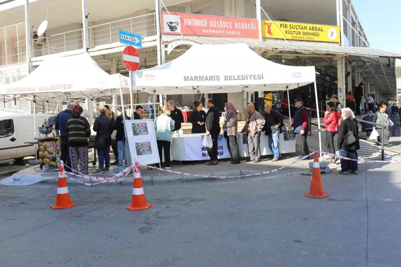 Marmaris’te eski başkan Karadinç unutulmadı