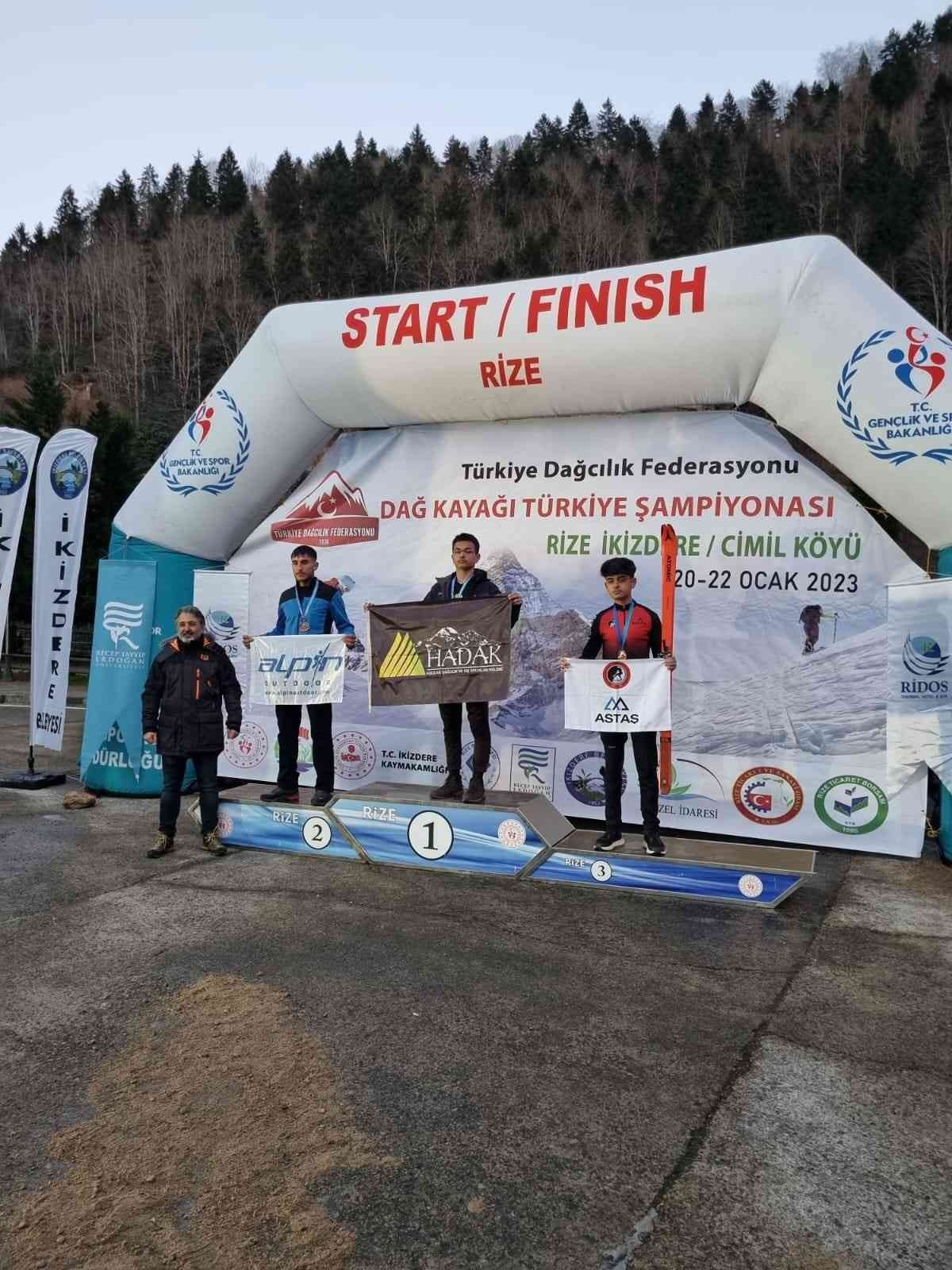 HADAK sporcuları Rize İkizdere’den 5 madalya ile döndü