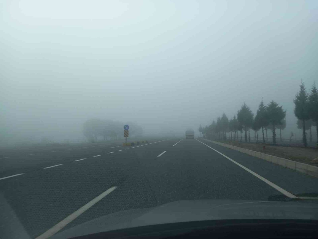 Muğla-Aydın karayolunda sis etkili oldu