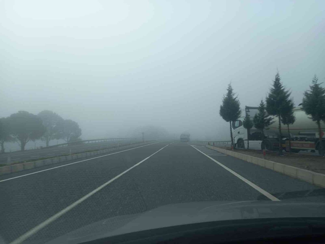 Muğla-Aydın karayolunda sis etkili oldu