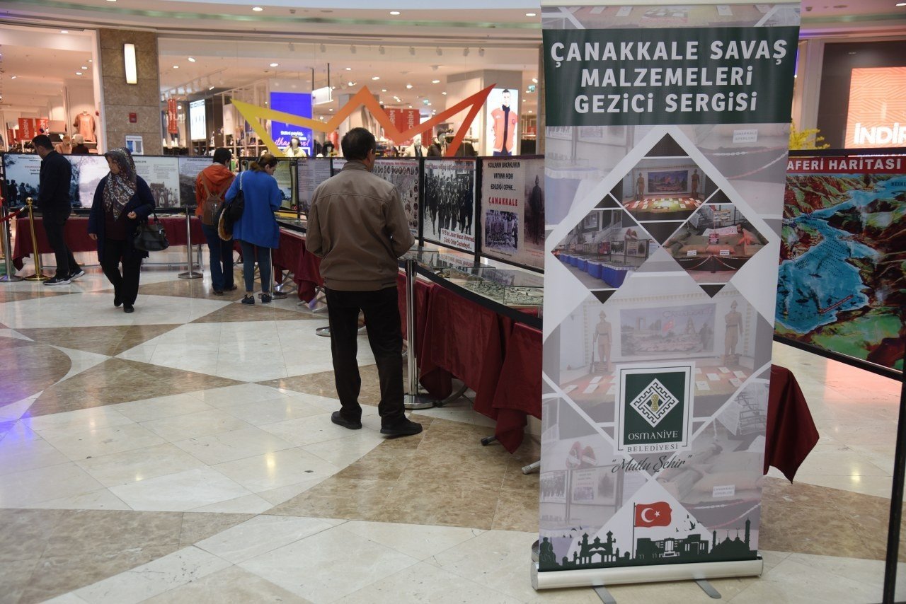 Çanakkale savaş malzemeleri sergisi yoğun ilgi görüyor