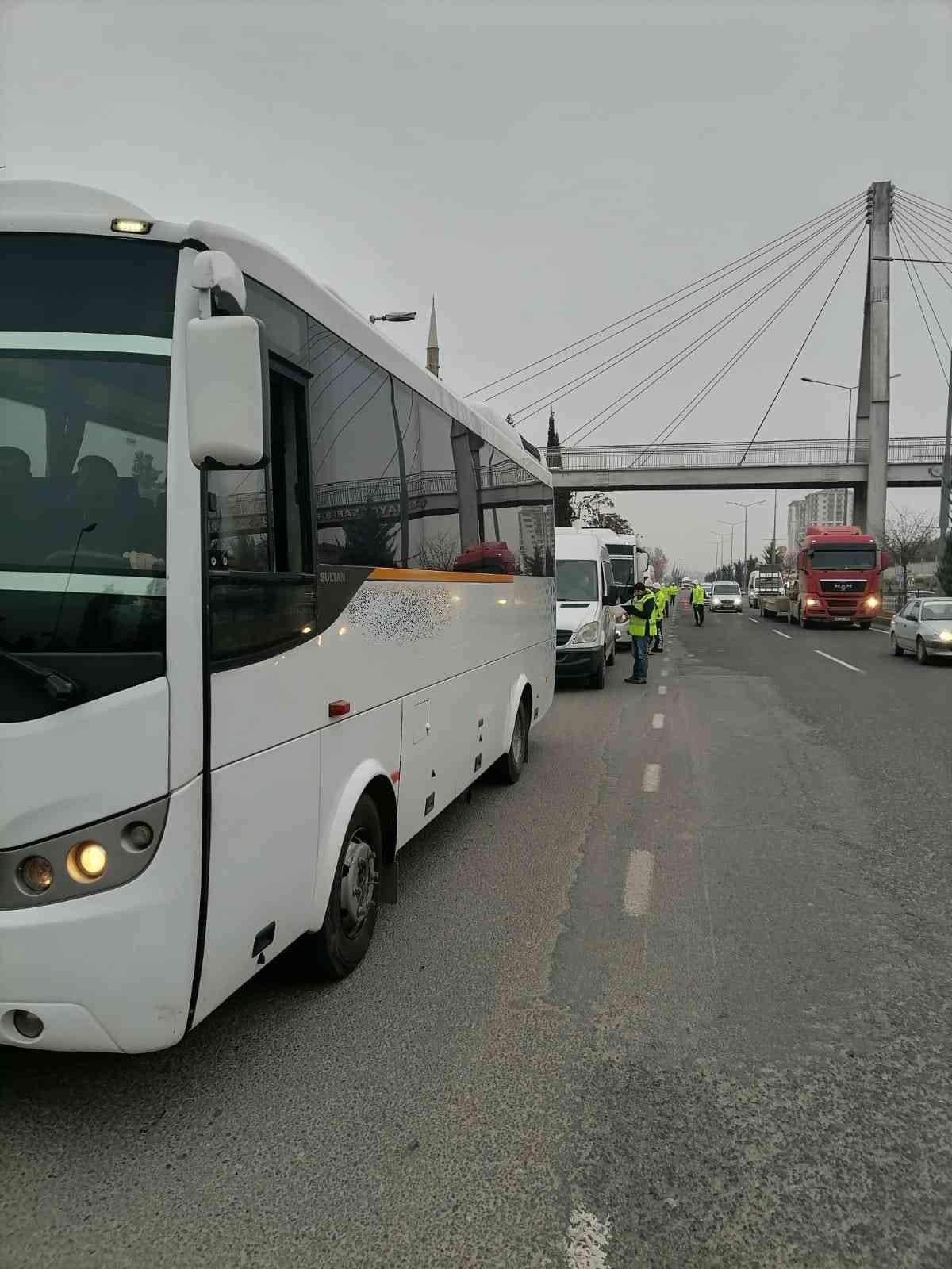 Malatya’da servis araçları denetlendi