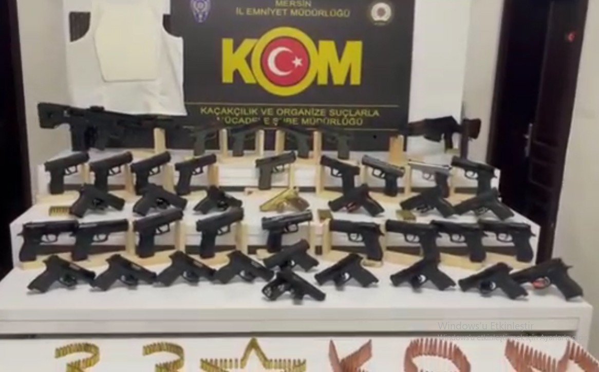 Mersin’de silah kaçakçılarına operasyon: 3 gözaltı