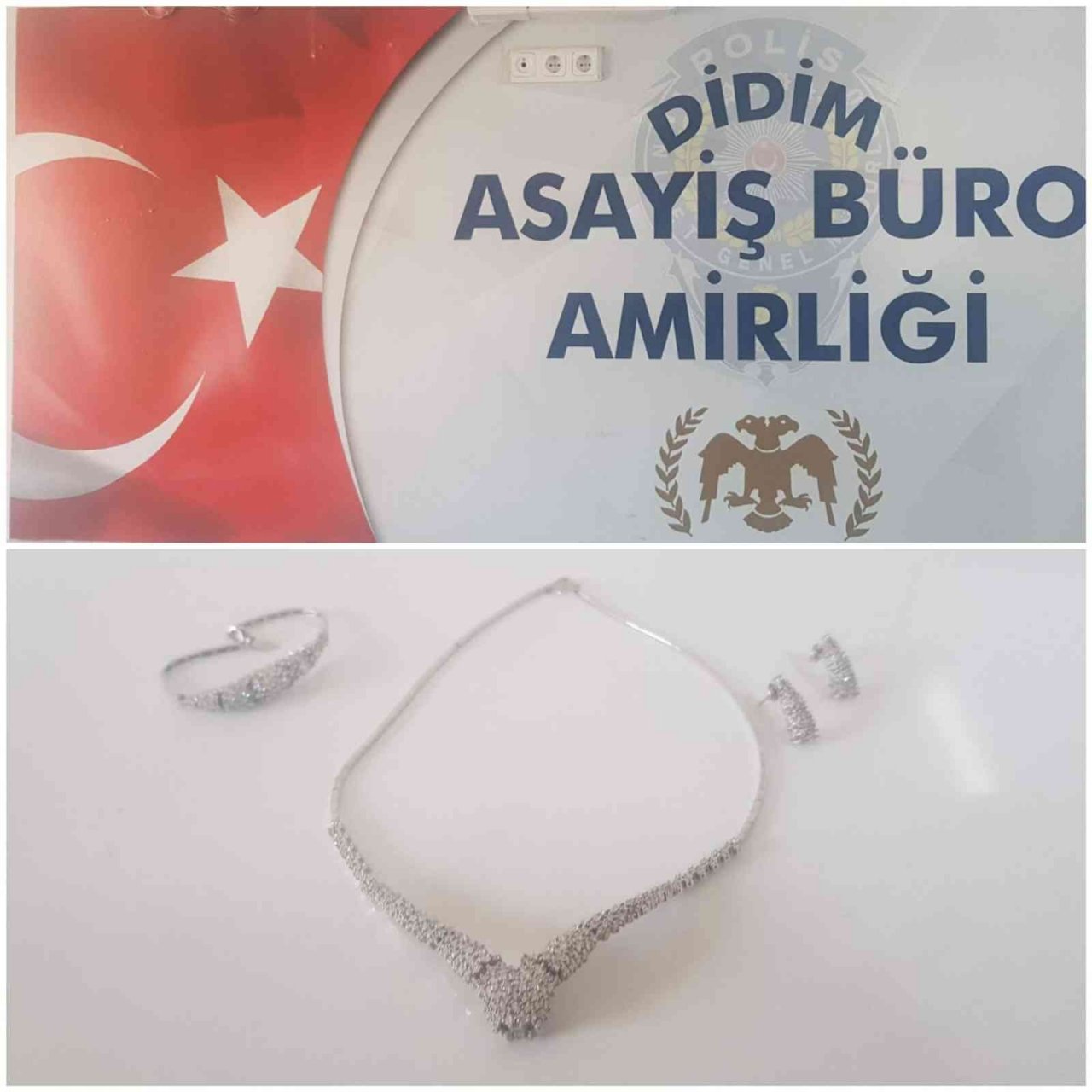 Villadan çaldıkları altınlar ile yakalandılar