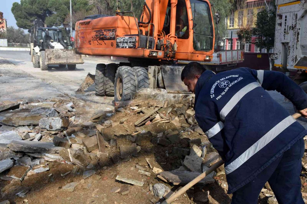 Germencik Şehit Cafer Sokak’ın çehresi değişiyor