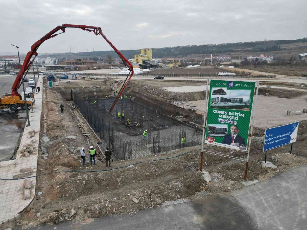 Çorum’da yeni güreş eğitim merkezinin temeli atıldı