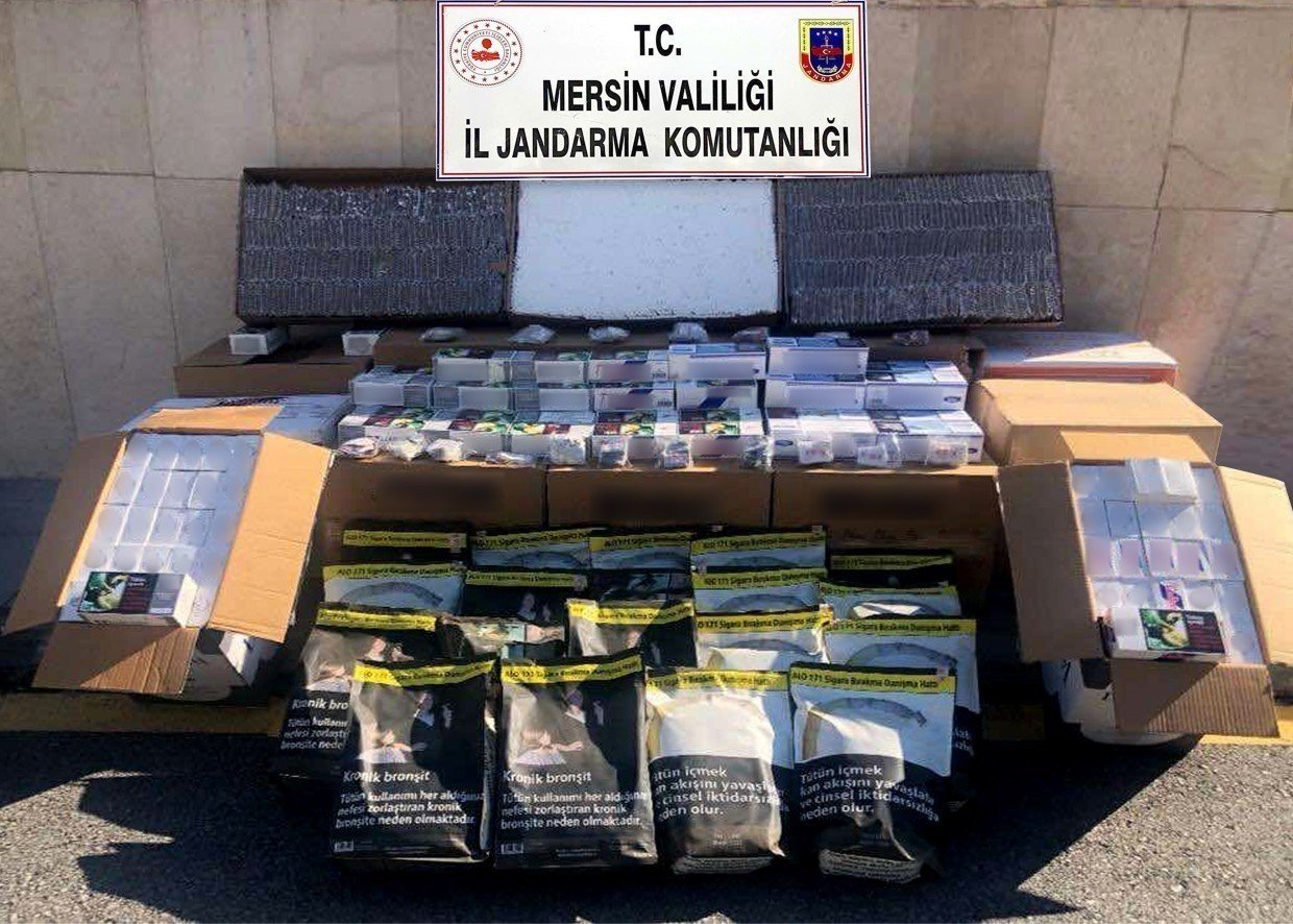 Mersin’de 170 bin adet kaçak sigara ele geçirildi