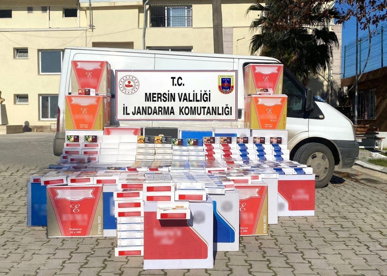 Mersin’de 170 bin adet kaçak sigara ele geçirildi