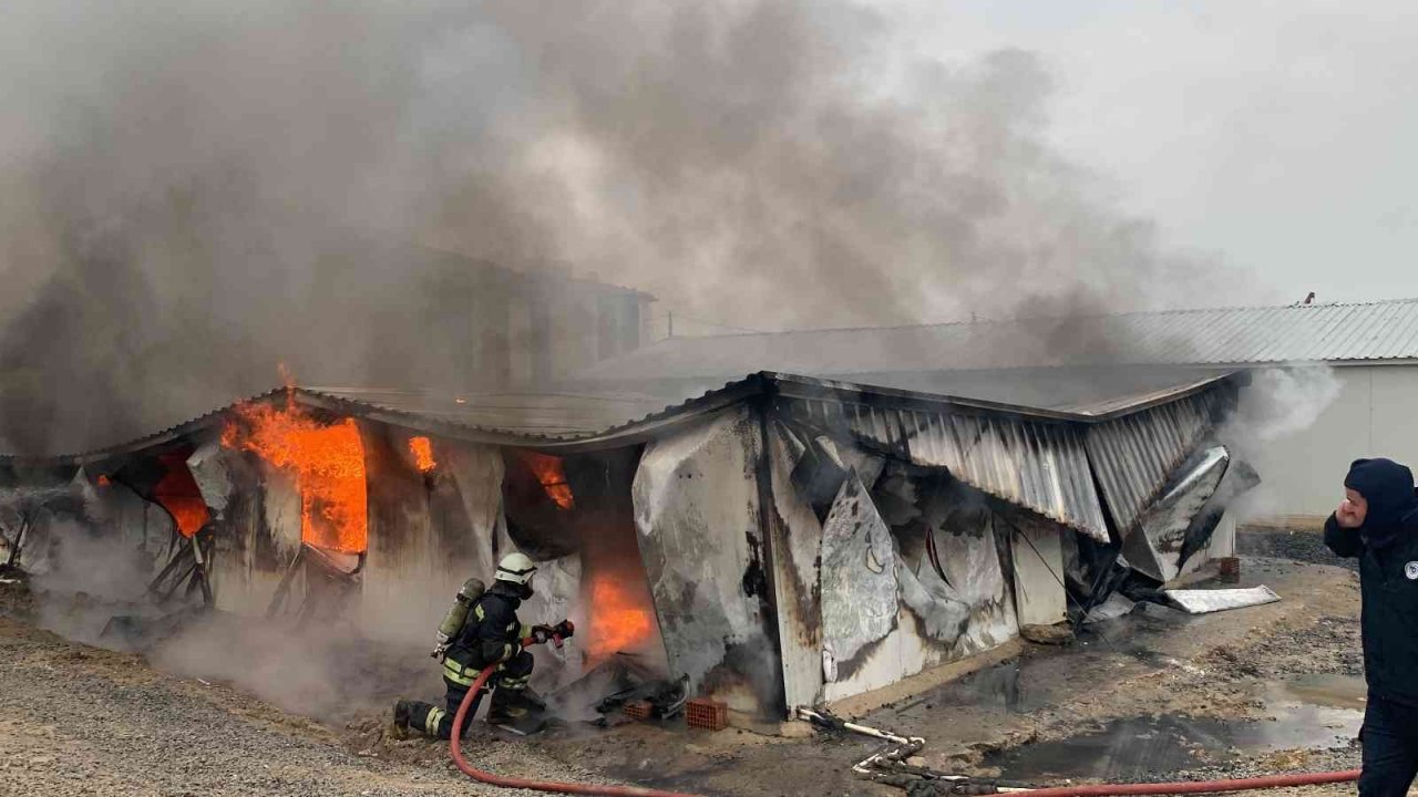 Tekirdağ’da korkutan yangın