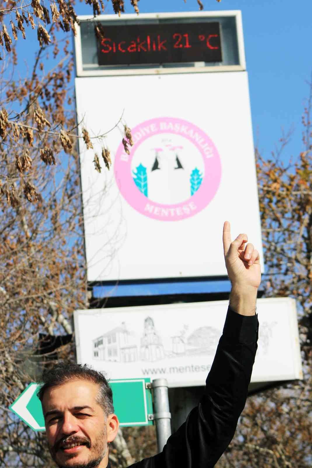 Ocak ayında ağaçlar çiçek açtı