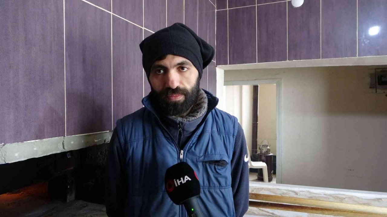 Malatya’da soğuk hava ekmek fırınını dondurdu