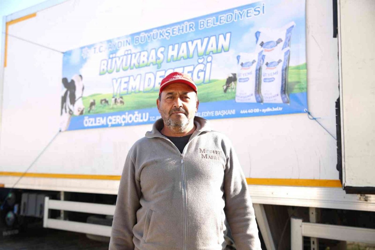 Aydın Büyükşehir Belediyesi’nden küçük aile işletmelerine yem desteği sürüyor