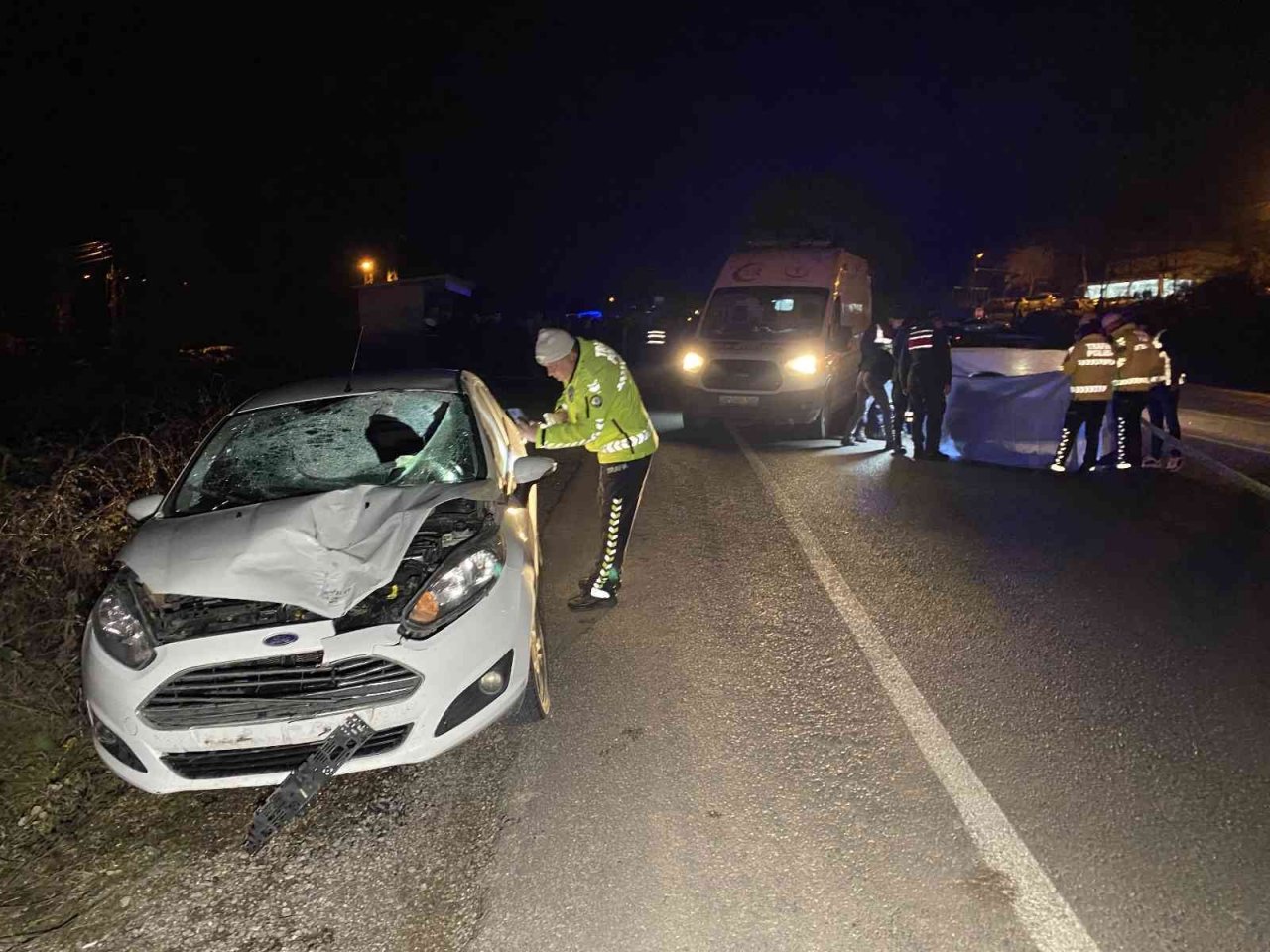 Otomobilin çarptığı yaya hayatını kaybetti