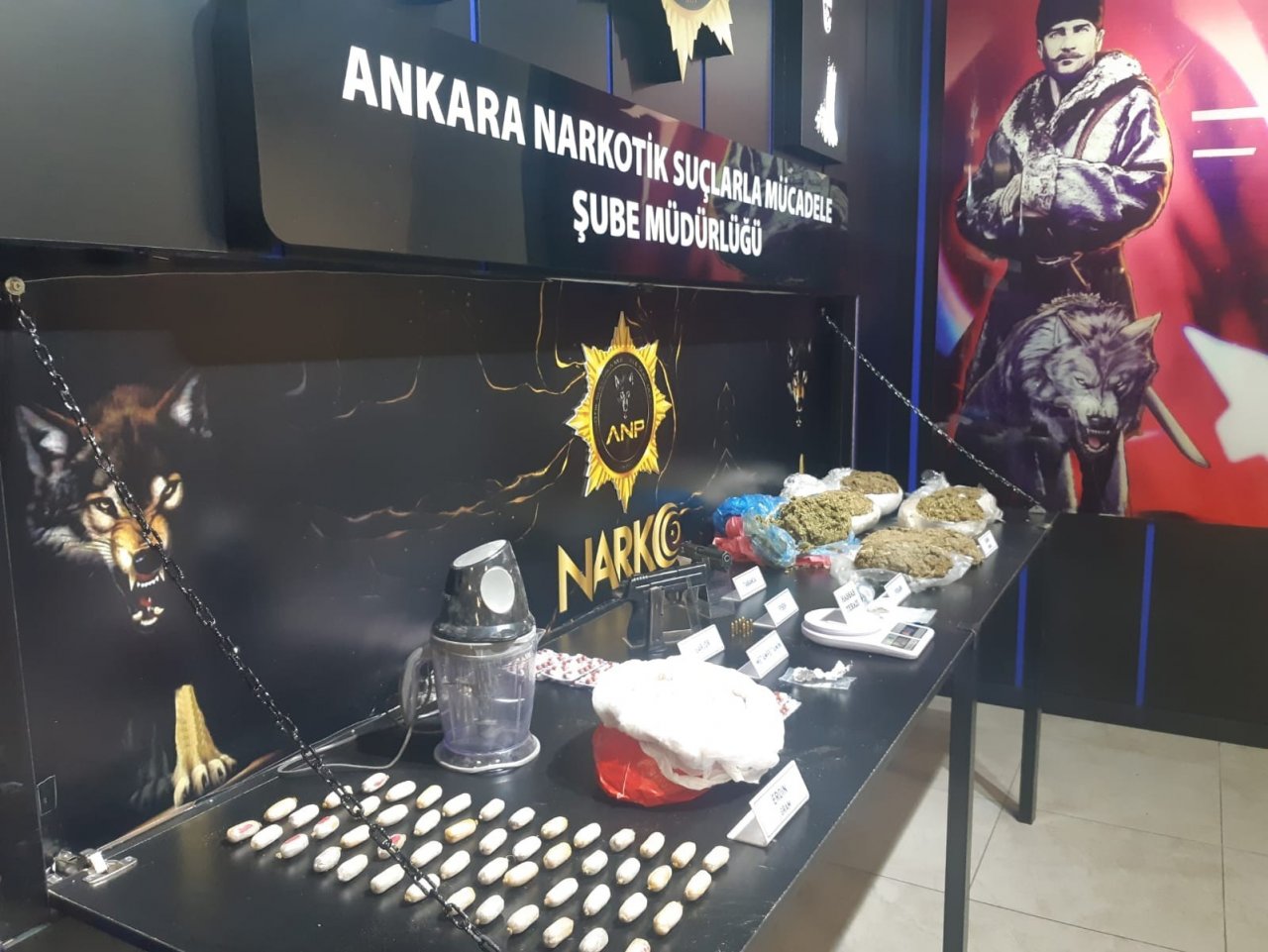 Başkentte narkotik operasyonu: 4 buçuk milyon liralık uyuşturucu ele geçirildi