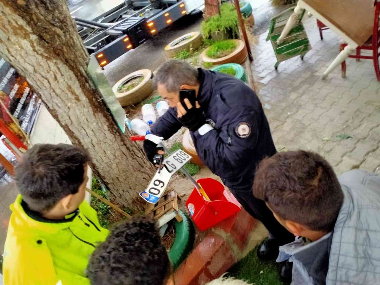 Buharkent’te trafik kazası: 1 yaralı