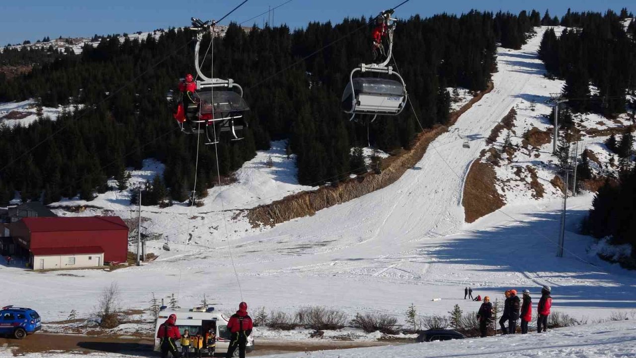 1900 rakımlı yaylada nefes kesen tatbikat
