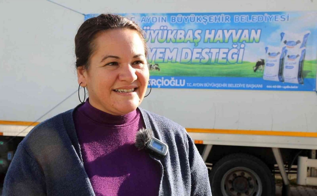 Aydın Büyükşehir Belediyesi’nden küçük aile işletmelerine yem desteği sürüyor