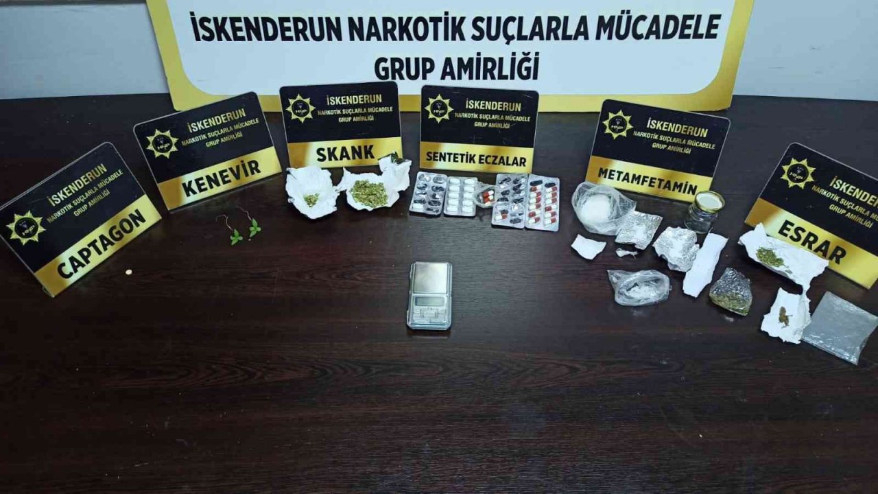 Hatay’da uyuşturucu taciri 2 şüpheli yakalandı