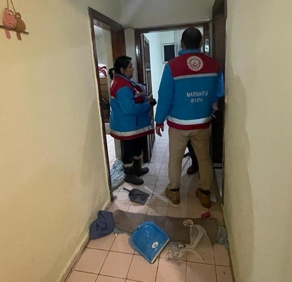 Marmaris’te evleri su basan vatandaşlar misafir edilecek