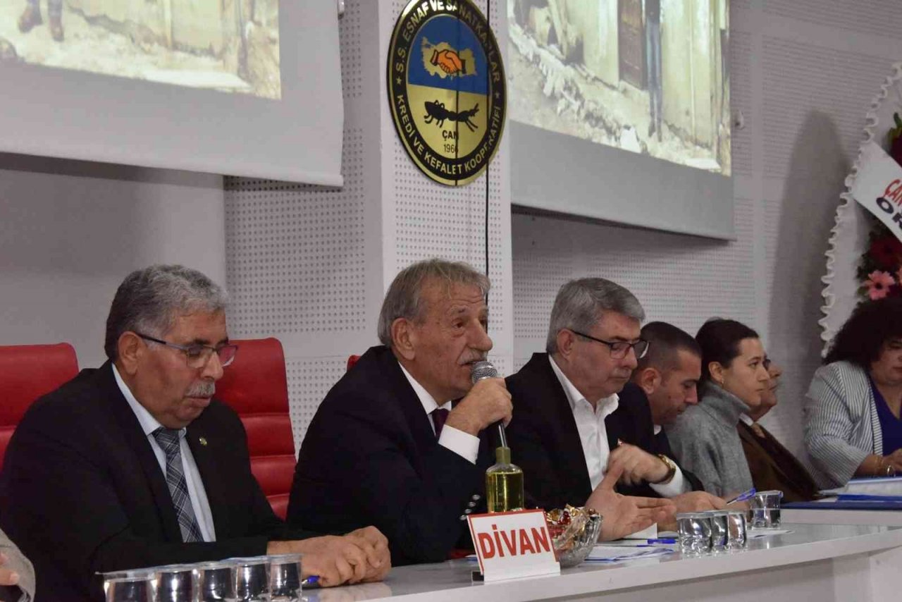 Çan Esnaf Kredi ve Kefalet Kooperatifi Genel Kurulu’nda Tekne güven tazeledi