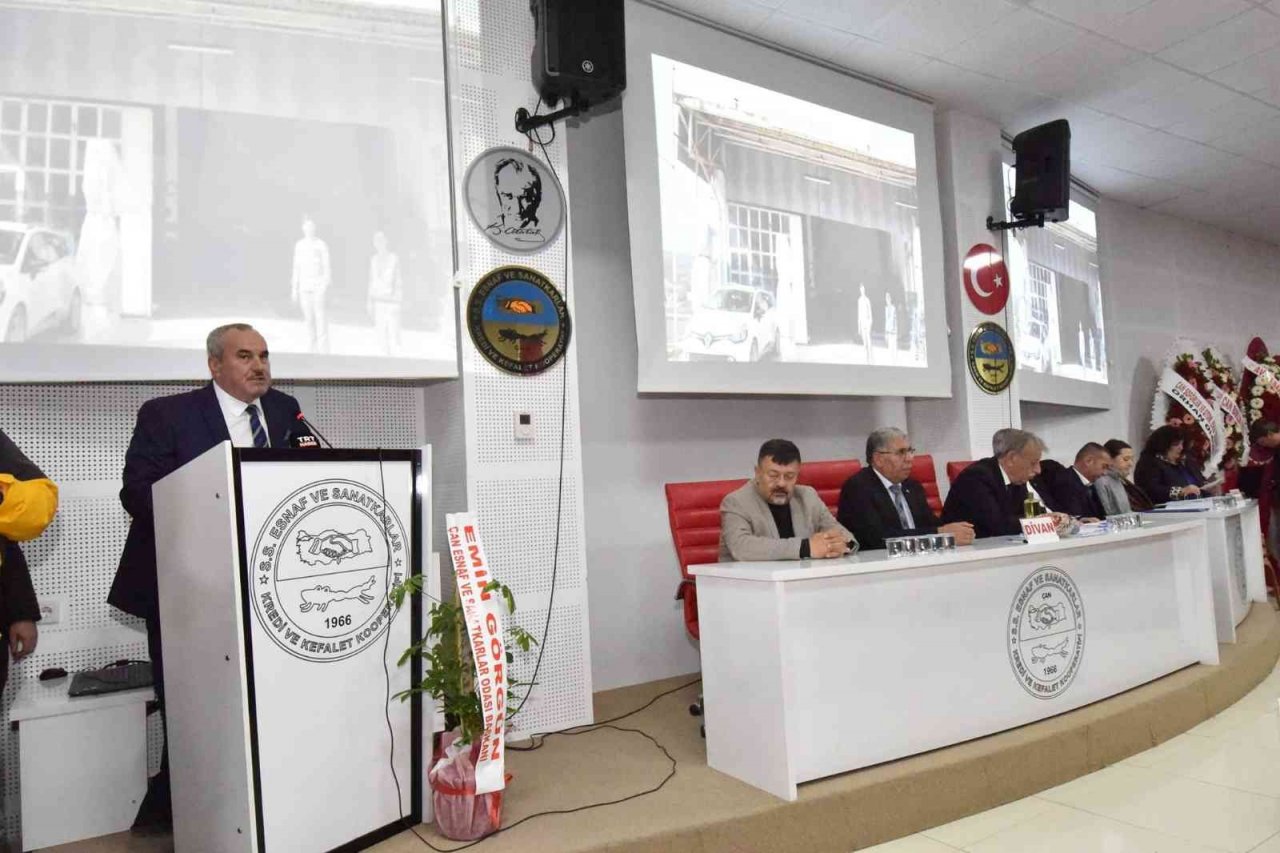 Çan Esnaf Kredi ve Kefalet Kooperatifi Genel Kurulu’nda Tekne güven tazeledi