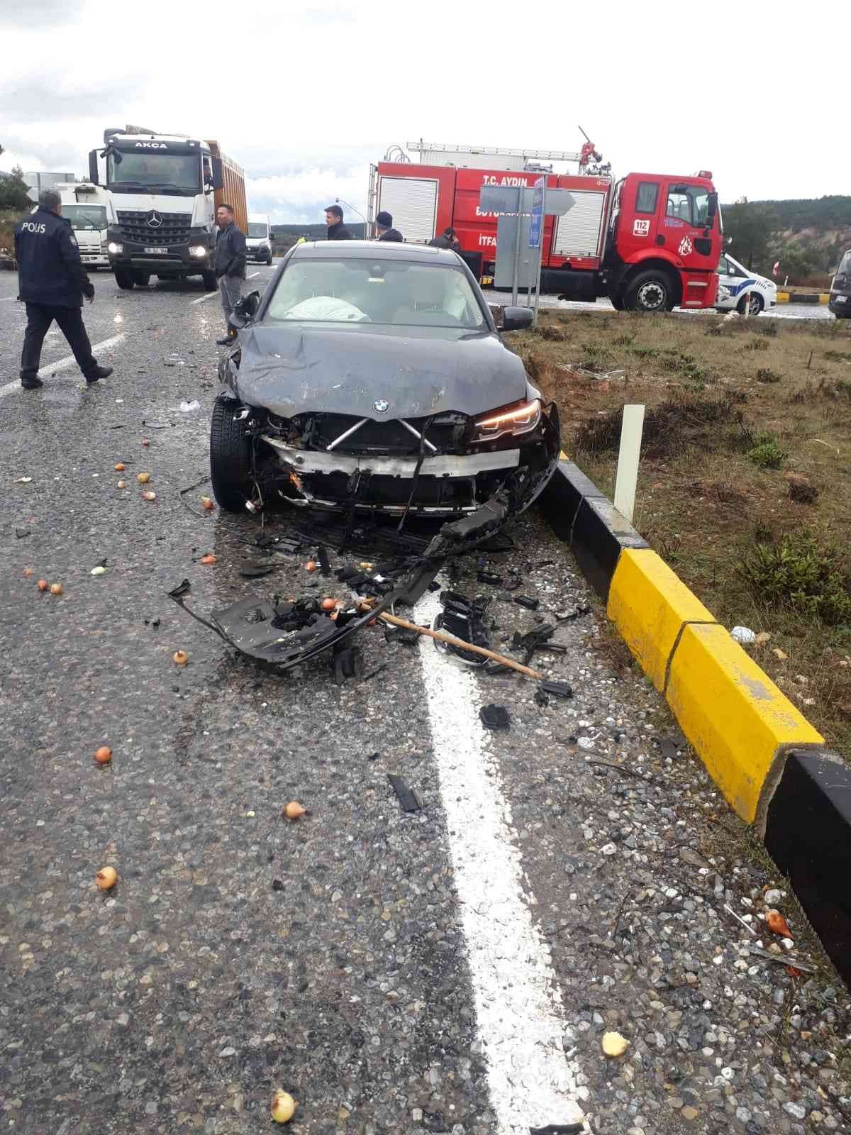 Karacasu’da trafik kazası: 1 yaralı