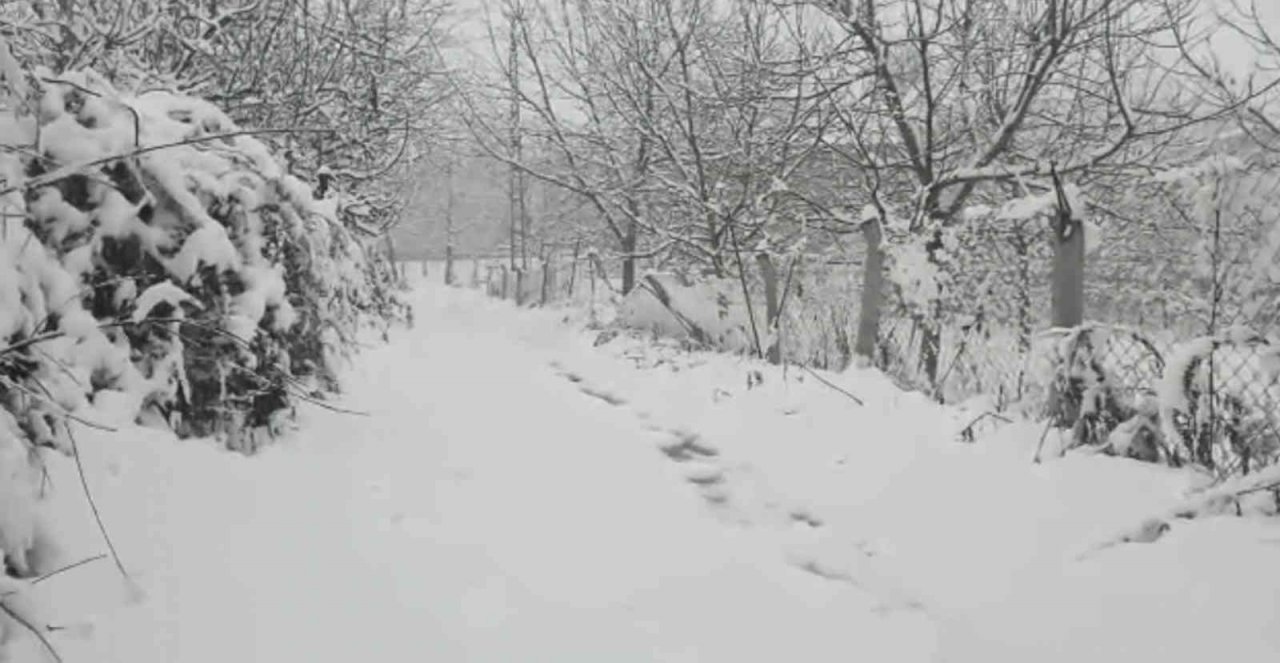 Kahramanmaraş’ta kar yağışıyla bazı bölgeler beyaza büründü