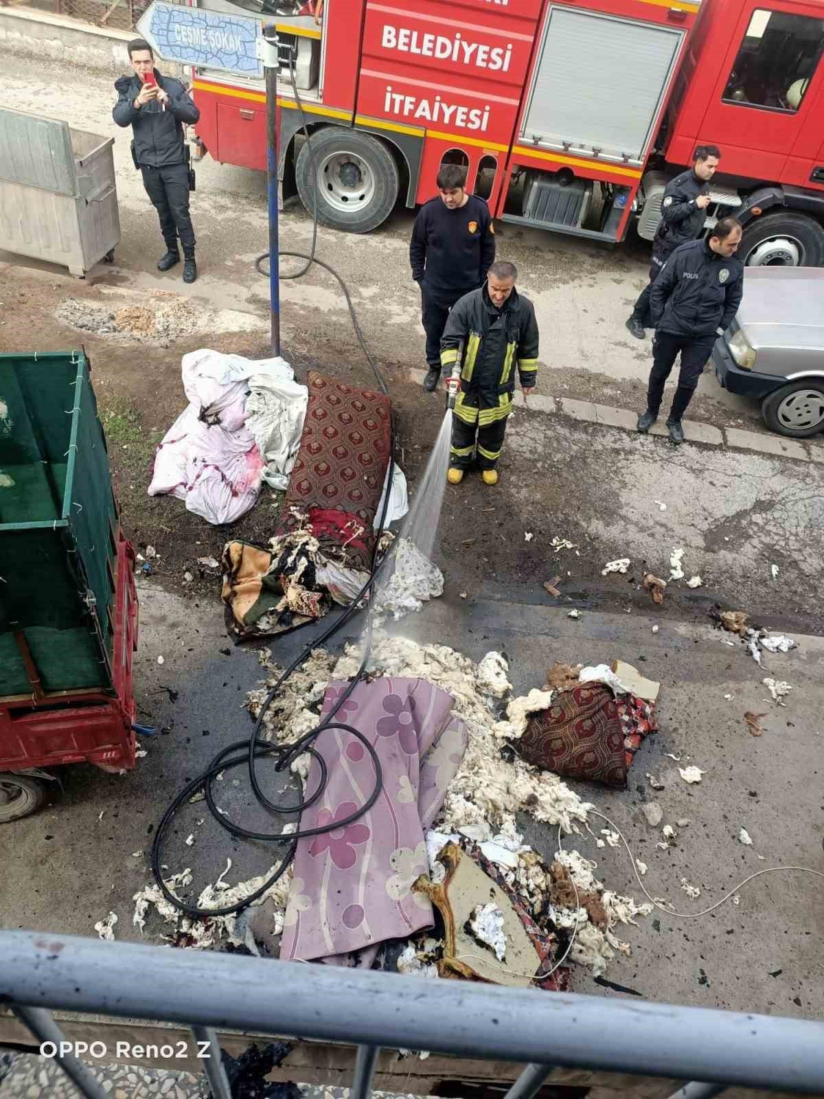 Çankırı’da korkutan ev yangını