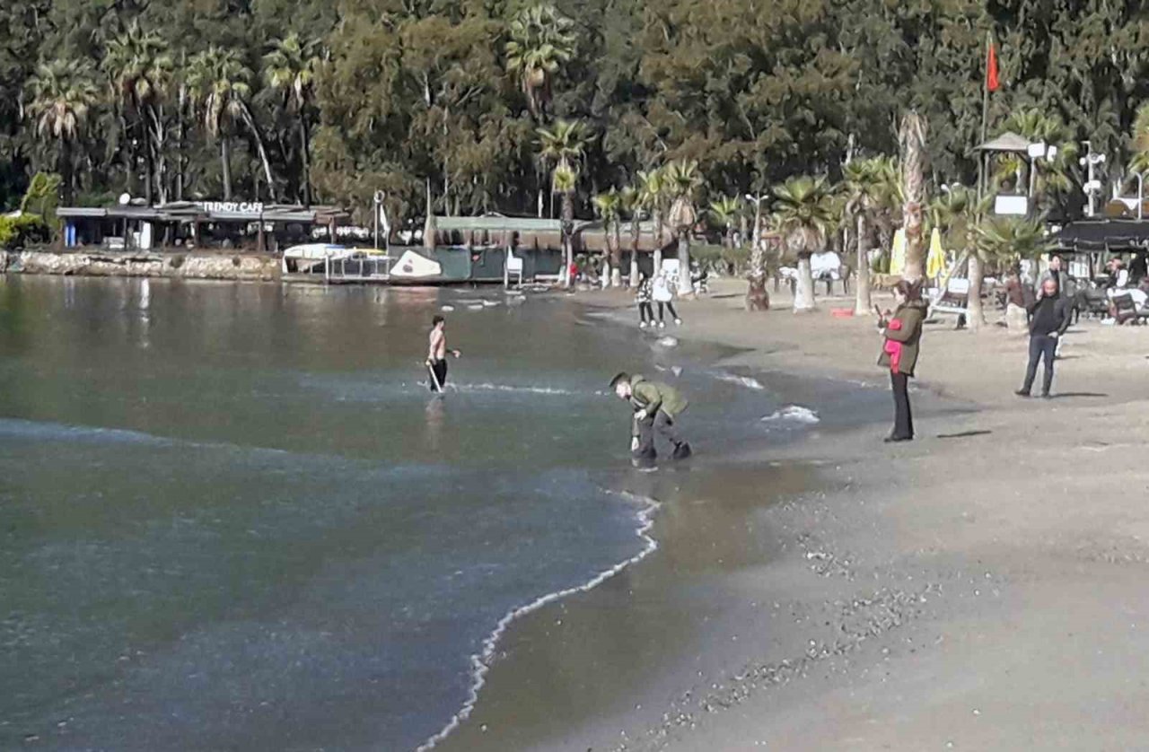 Sağanak yağış sonrası deniz keyfi