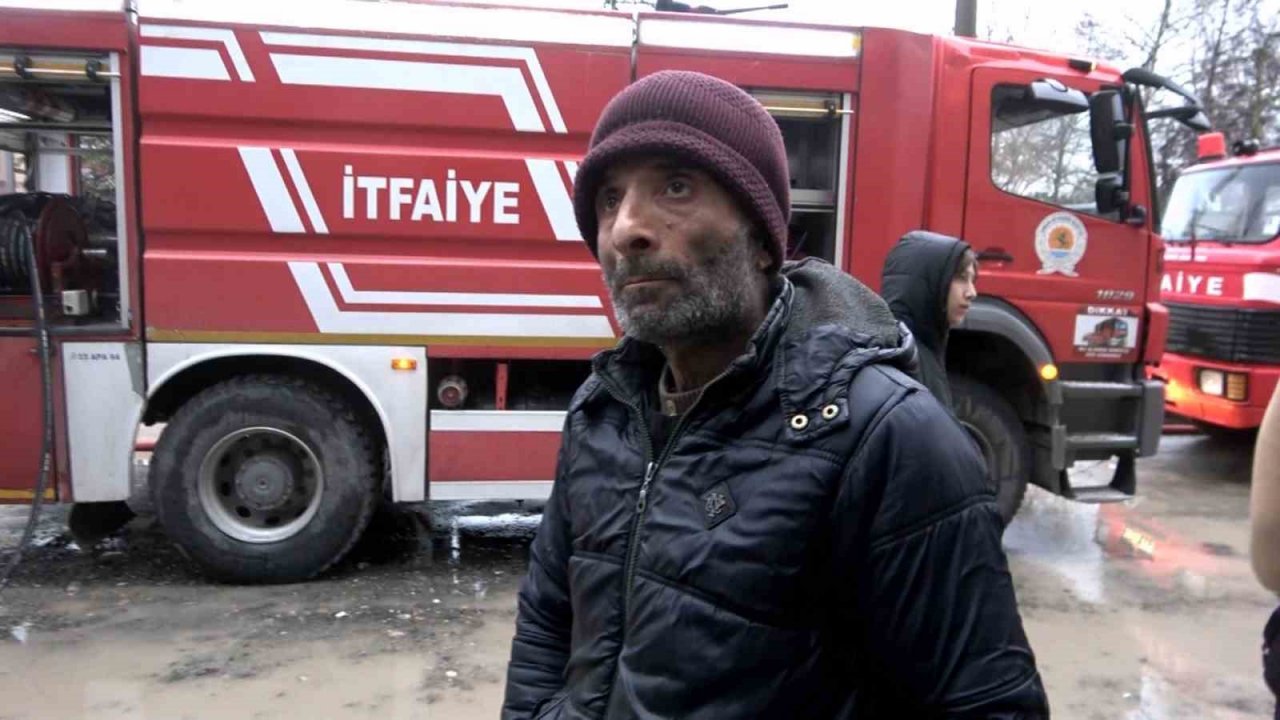 Metruk binada yangın