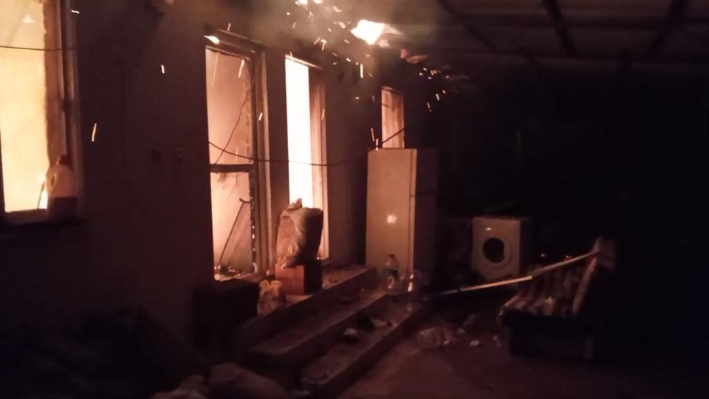 Ula’da ev yangını