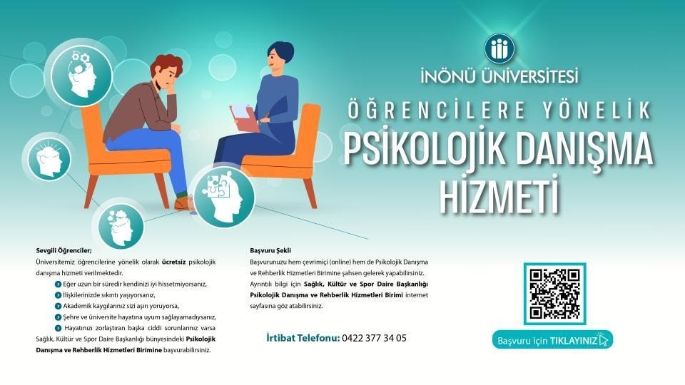 Öğrencilere ücretsiz psikolojik danışma hizmeti