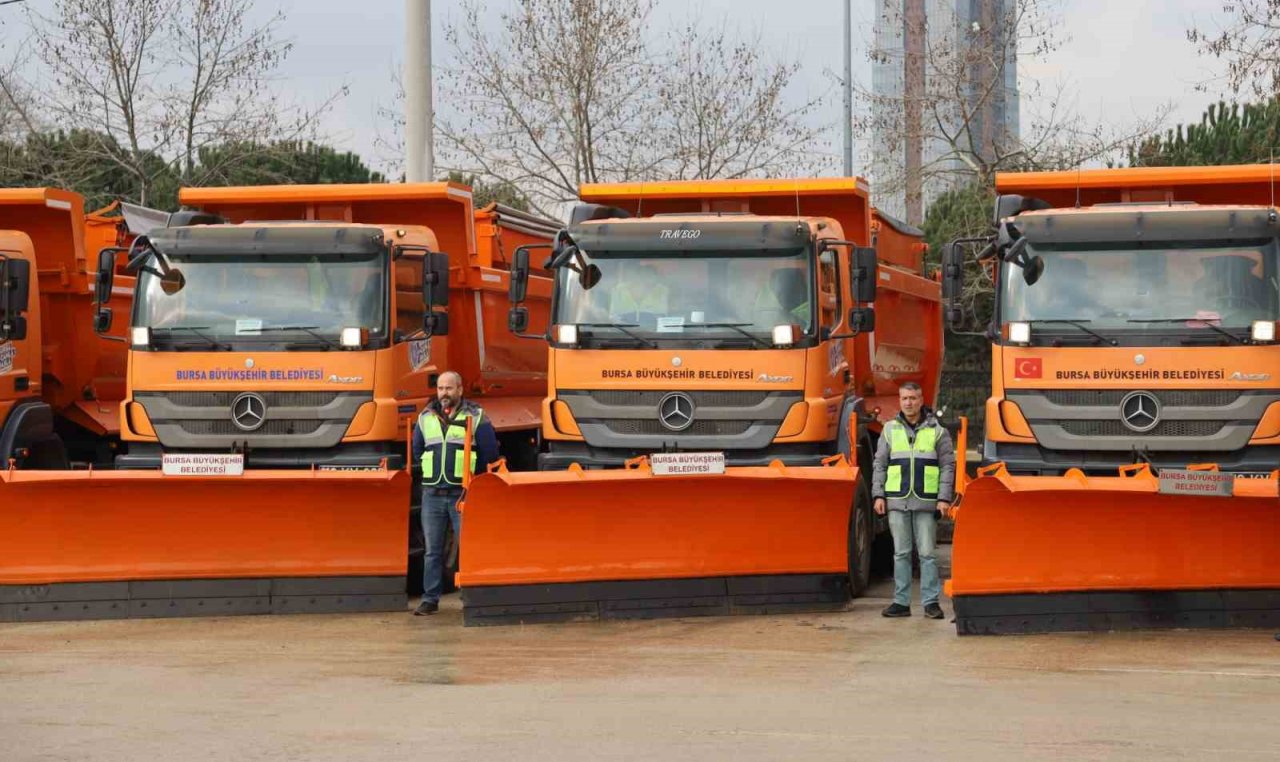 Bursa Büyükşehir’de kar hazırlıkları tamam