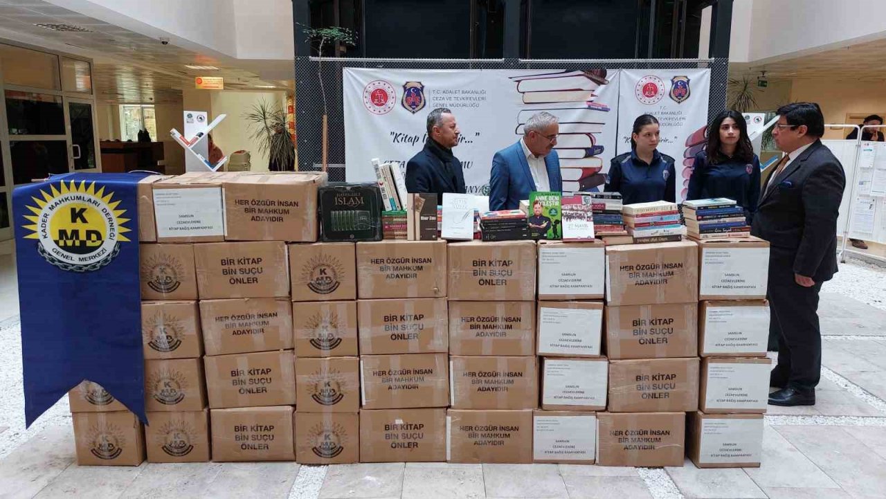 Cezaevine 2 bin kitap bağışı