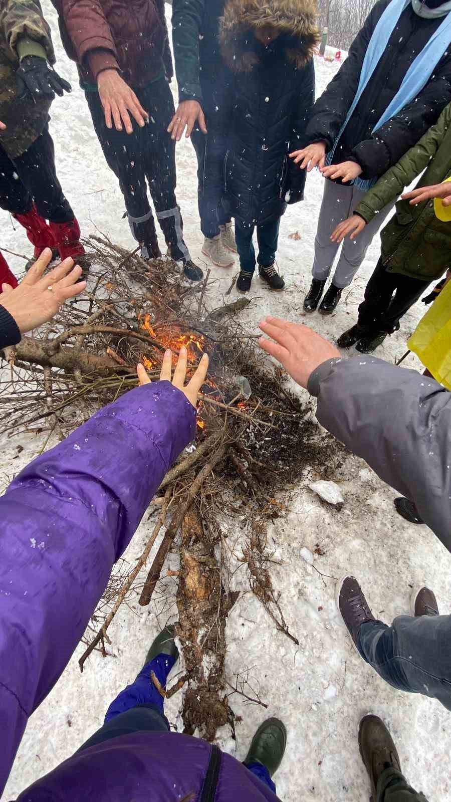 Yavşan Yaylası’ndan kar manzaraları