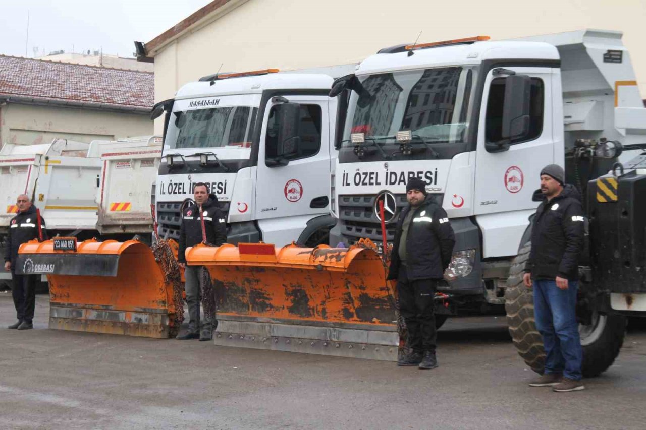 Elazığ Özel İdare ekipleri karla mücadeleye hazır: 116 personel karla mücadele için hazır bekliyor