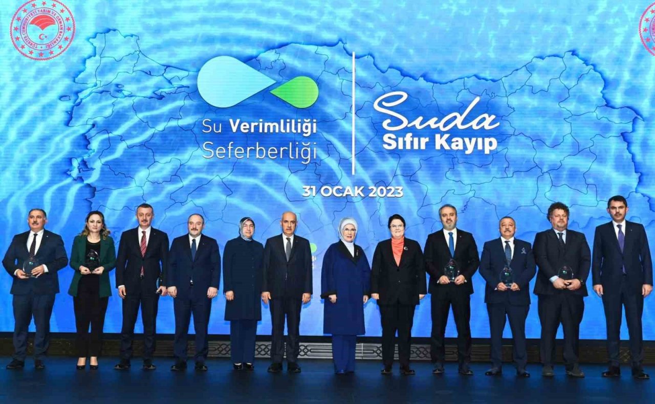 Bursa su verimliliğinde zirvede...Ödülü Emine Erdoğan verdi