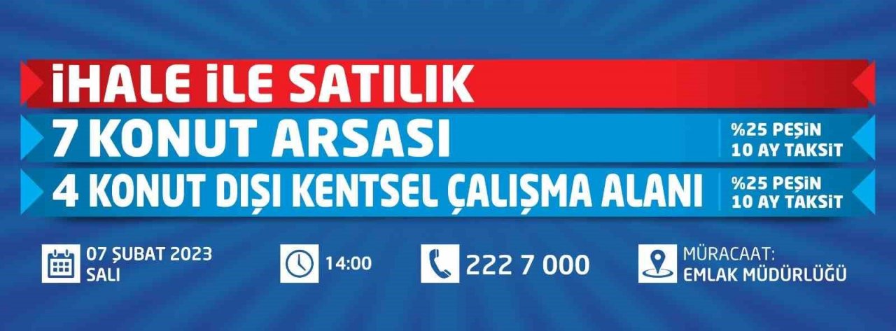 Kocasinan’dan yüzde 25 peşin, 10 ay taksitli yılın ilk büyük fırsatı