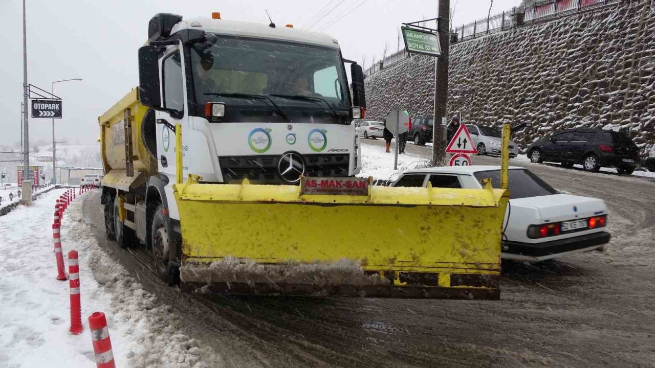 Ordu’da kar güzelliği: Boztepe beyaz gelinliğini giydi