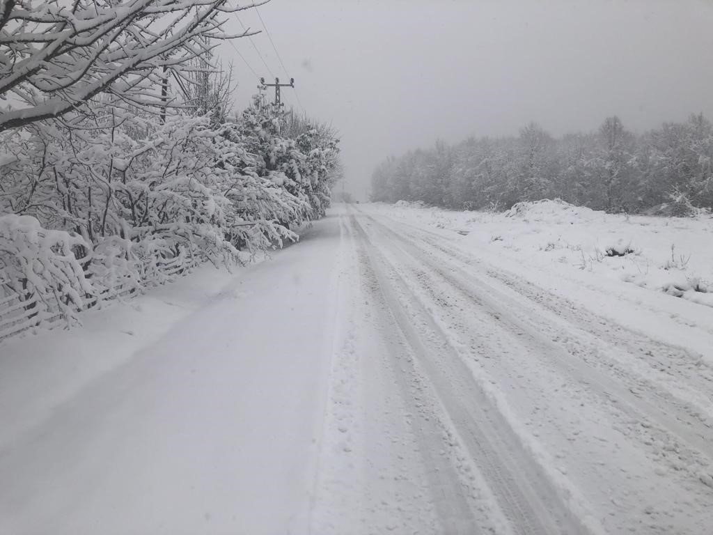Karadeniz köyleri bembeyaz