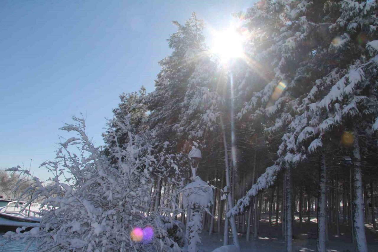 Gaziantep’in beyaz örtüsü havadan görüntülendi