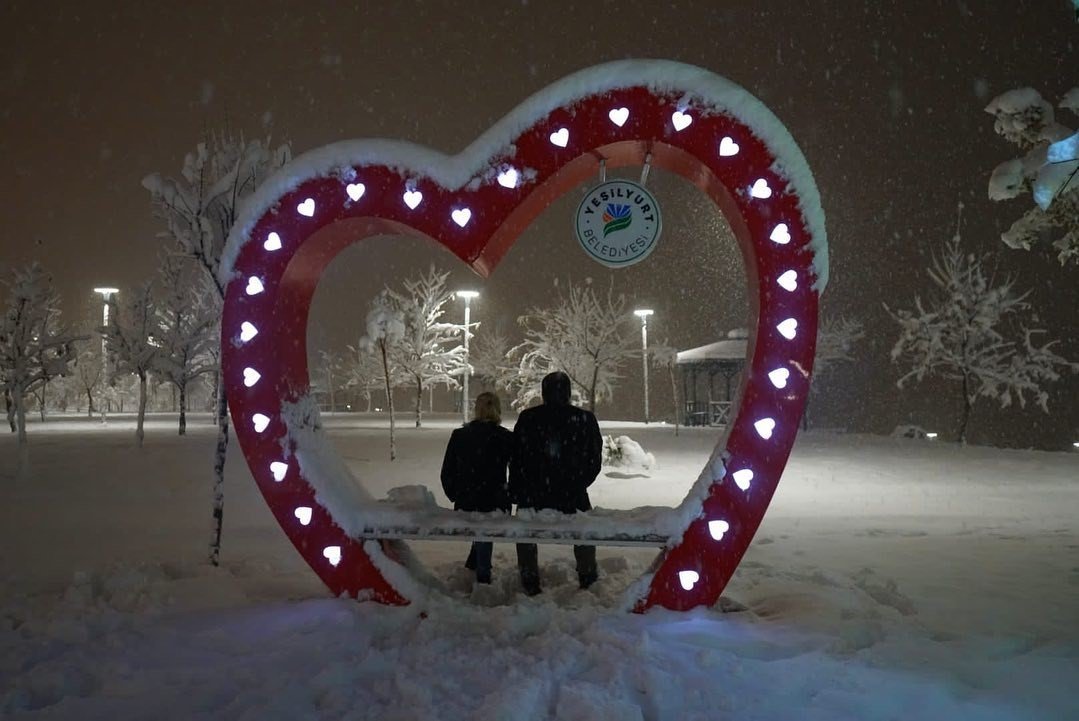 Yeşilyurt’ta kartpostallık görüntüler