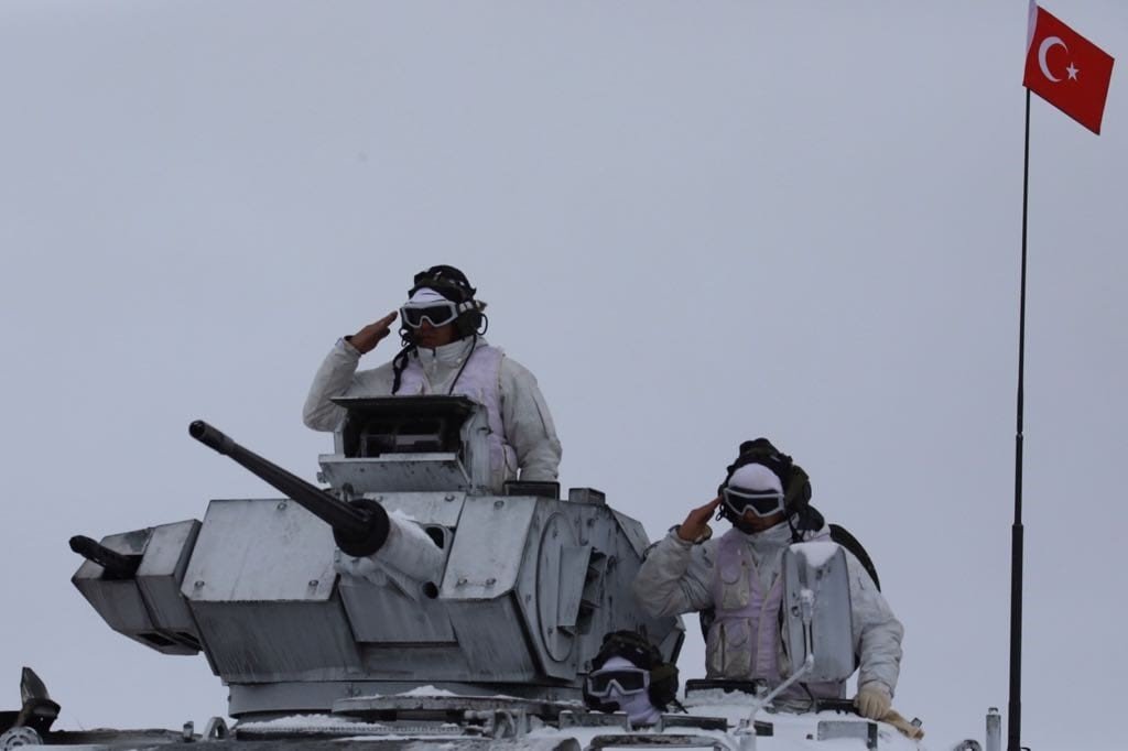 Kars’ta gerçekleştirilen “Kış Tatbikat-2023”ün Seçkin Gözlemci Günü başladı