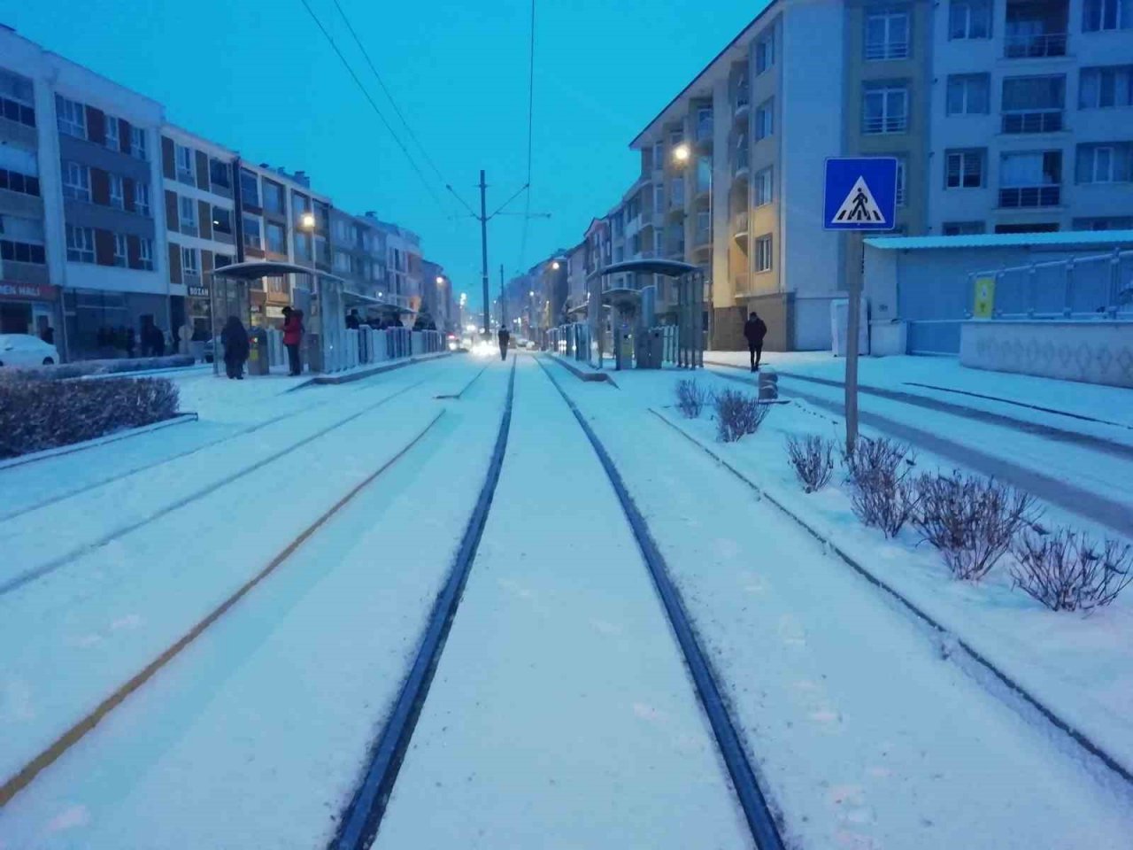 Eskişehir bembeyaz oldu