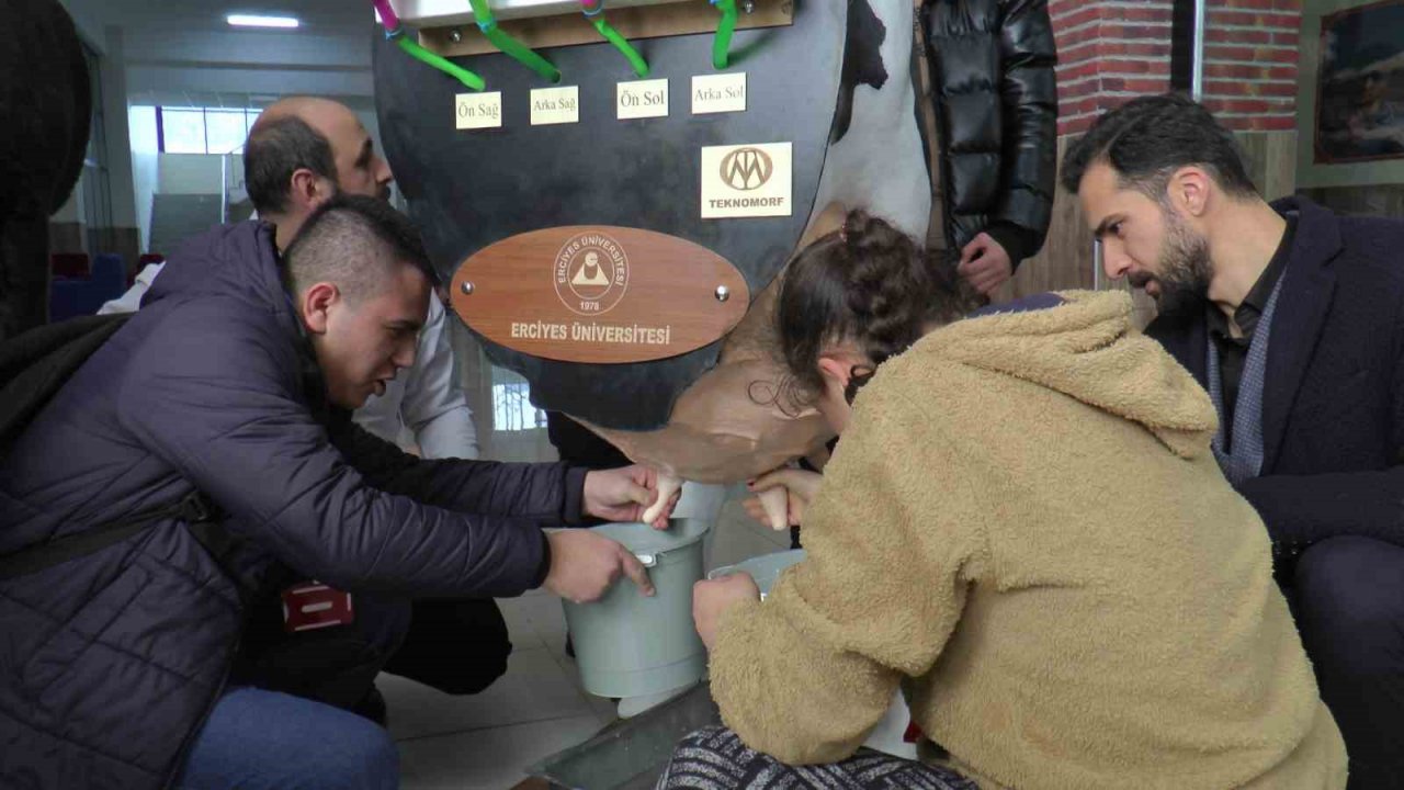 Özel çocuklar süt sağdı