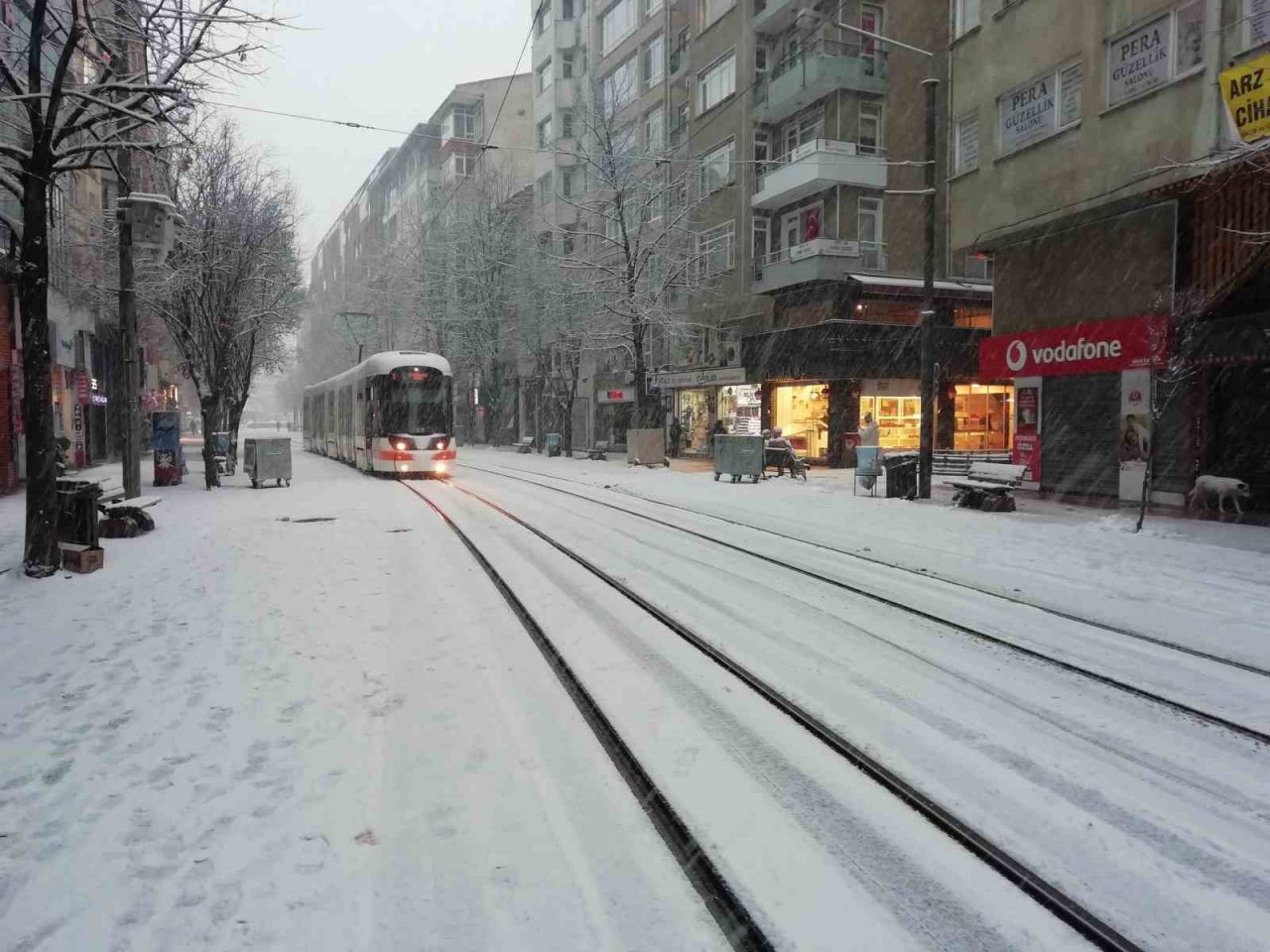 Eskişehir bembeyaz oldu