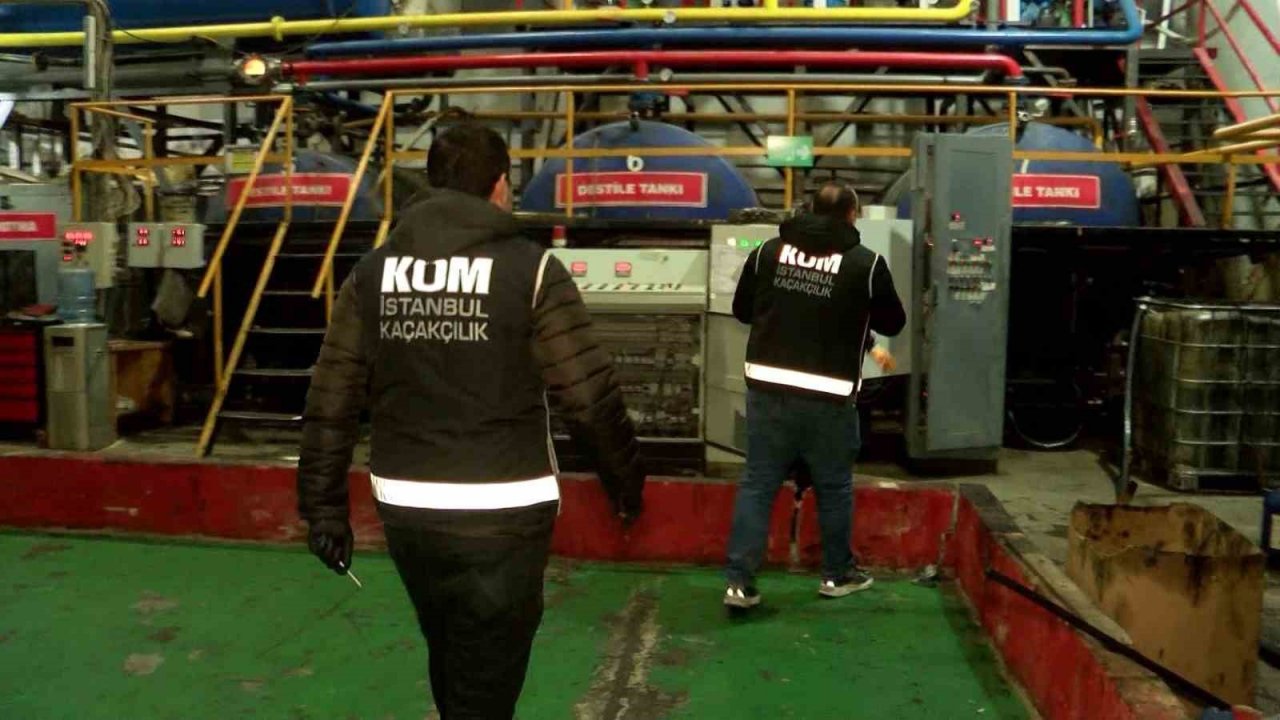 Tuzla’da piyasa değeri 12 milyon lira olan kaçak akaryakıt ele geçirildi