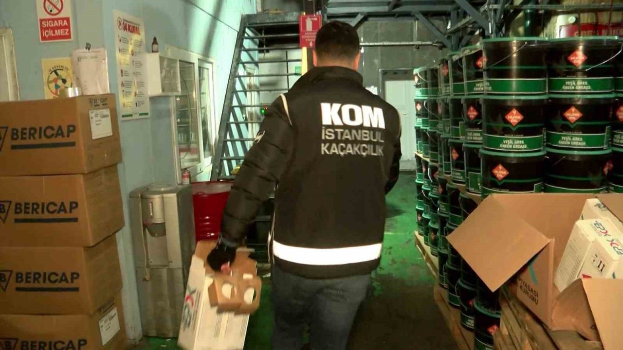 Tuzla’da piyasa değeri 12 milyon lira olan kaçak akaryakıt ele geçirildi