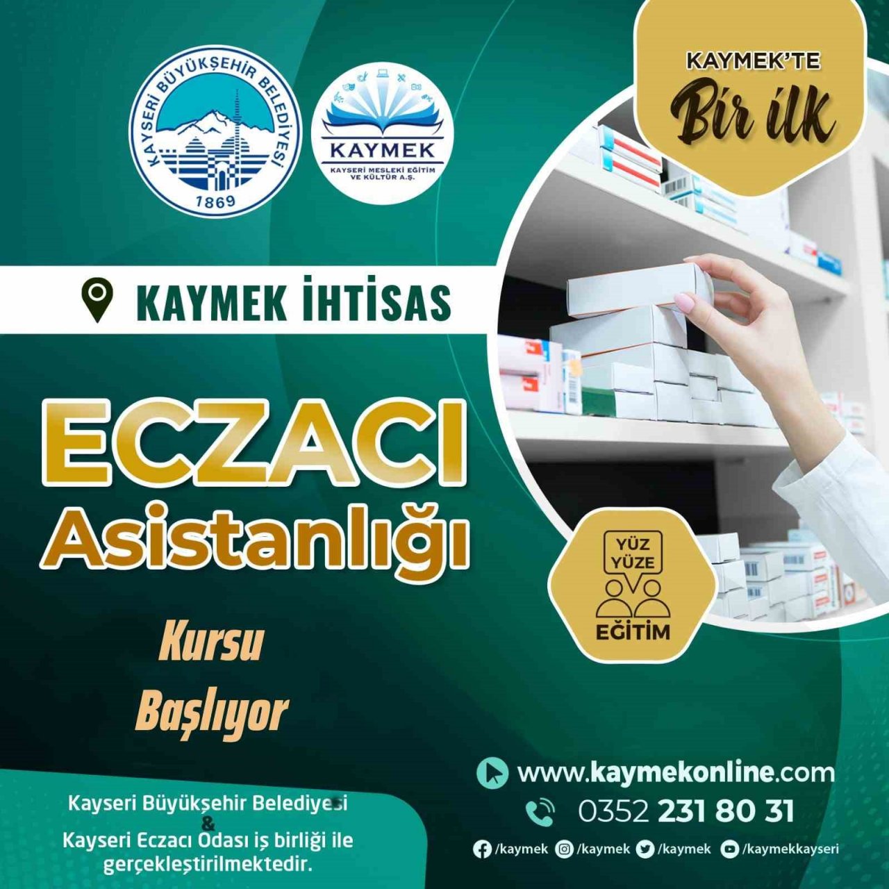 ’Eczacı Asistanlığı’ Kursu Başlıyor