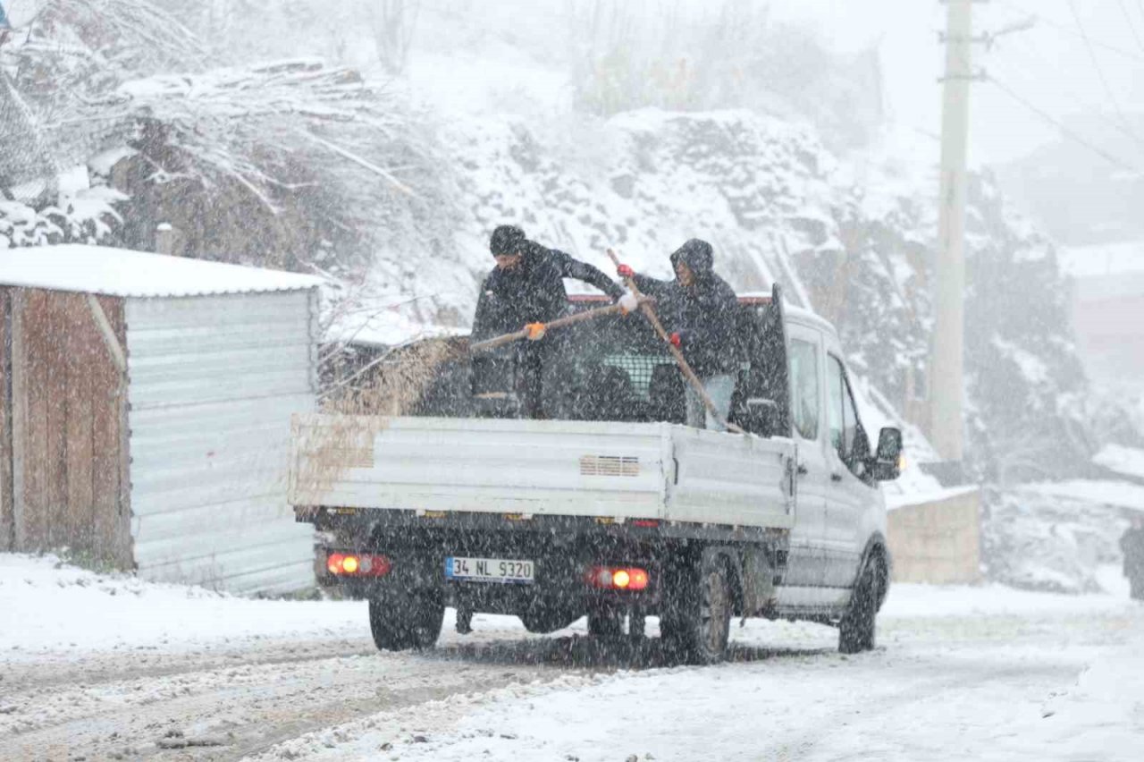 Yenişehir’de karla mücadele başlatıldı